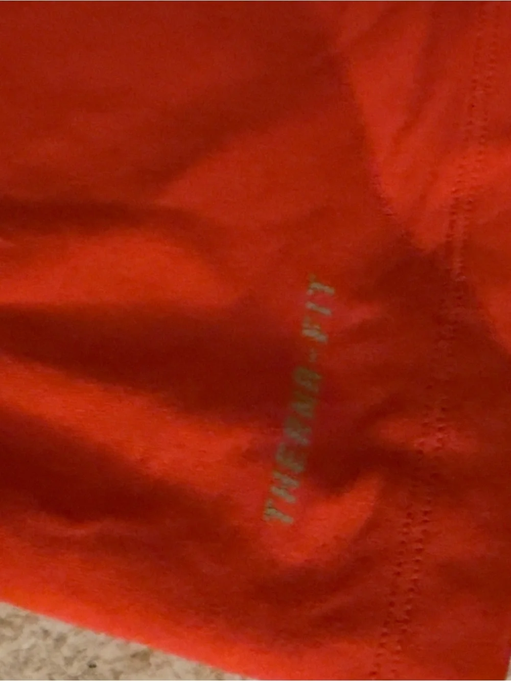 Nike Orange Long-Sleeve Half-Zip Top